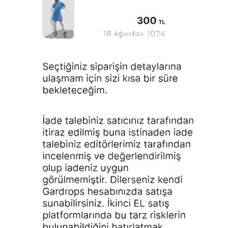 Gardrops İade Talebimin Reddi Ve Tüketici Hakları İhlali