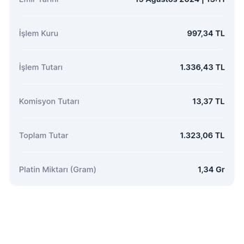 MoneyPay Platin Satımı Sonrası Para İadesi Sorunu