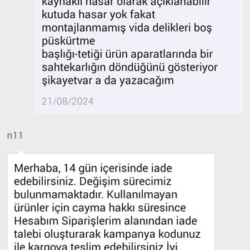 N11 Kutuya Müdahale Hasarlı Aksesuar