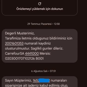 Carrefour SA (eksik Ürün Sıfır İade) Pişmanlıktır