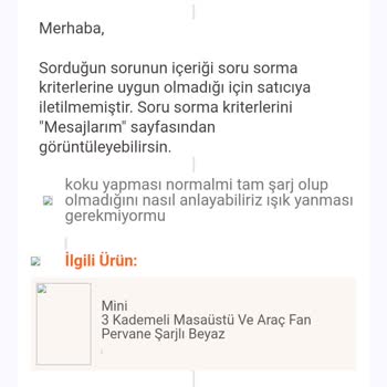 Trendyol'dan Arızalı Ürün Gönderilmesi.