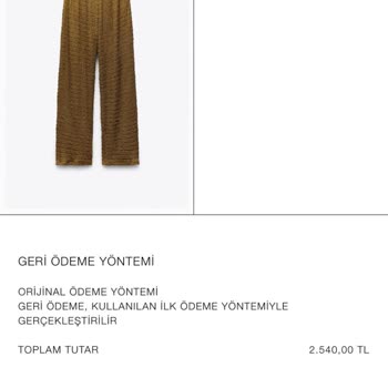 Zara'nın İade Sürecinde Yaşanan Sorunlar