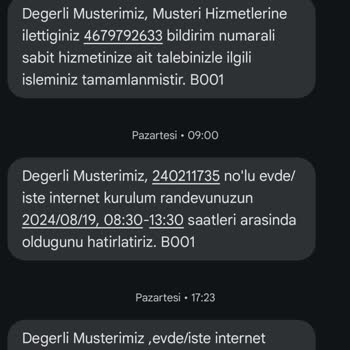 Türk Telekom Yapılamayan Nakil İşlemi