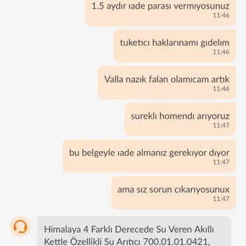 Karaca Homend Himalaya Su Arıtıcı İade Sorunu