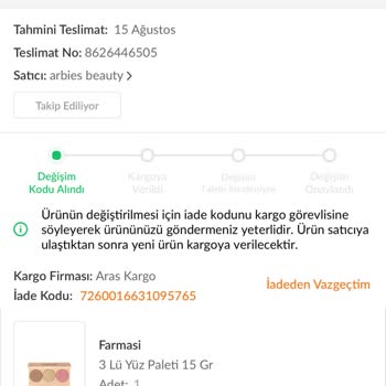Trendyol Yanlış Ürün Ve Eksil Ürün Yırtık Ürün Gönderimi