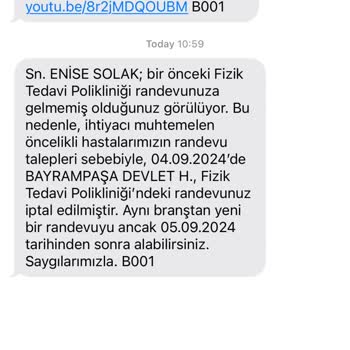 MHRS Randevumu İptal Etti