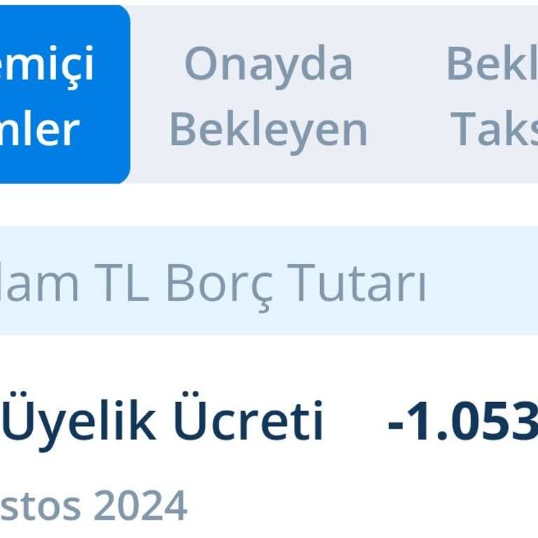 Denizbank A. Ş. Yıllık Üyelik Ücreti