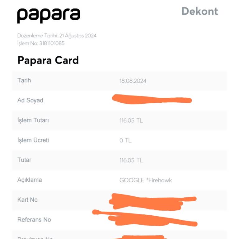 Google Pay Kartımdan İzinsiz Para Çekildi