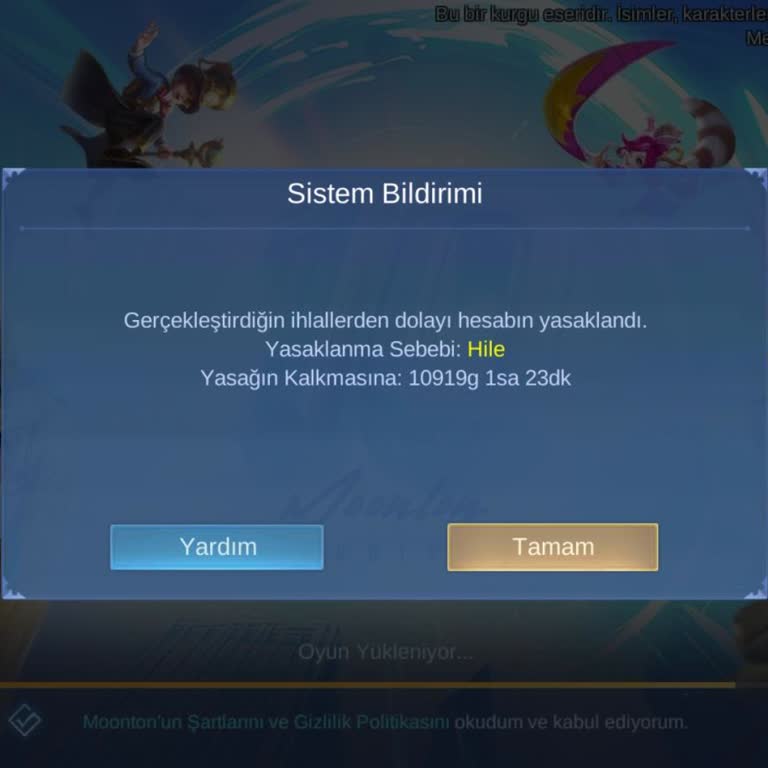 Mobile Legends Haksız Yere Hesabımı Banladı