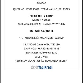 Yapı Kredi Bankası Kredi Kartımdan Habersiz Çekilen Ödeme