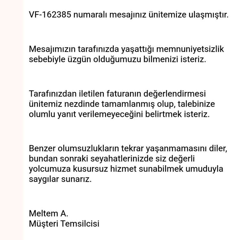 Ajet Uçuş İptali Ve Karşılanmayan Zarar