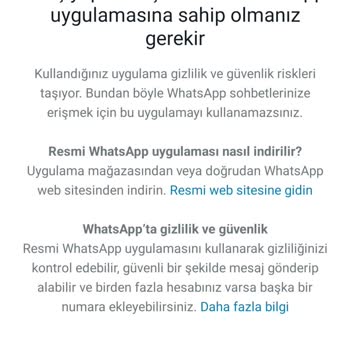WhatsApp'tan Kod Alamıyorum