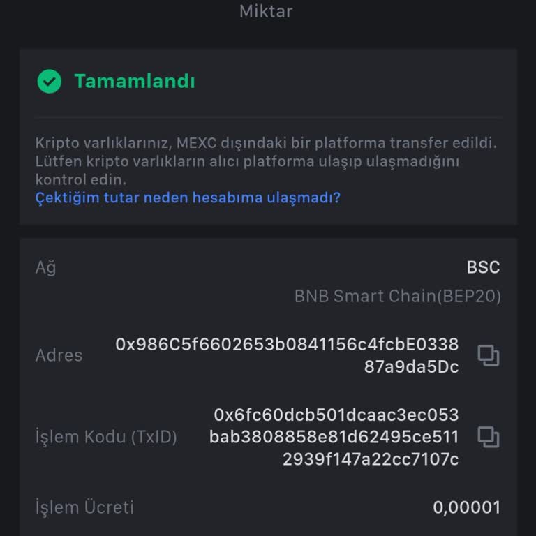 Paribu Coin Transfer Sorunu