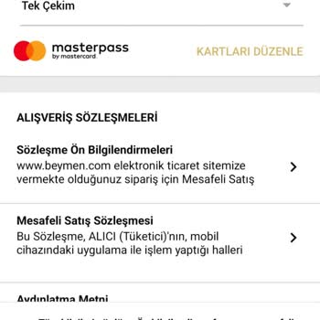 Beymen.com Fazla Tahsilat Ödeme
