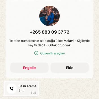 WhatsApp Yabancı Ülke Arama