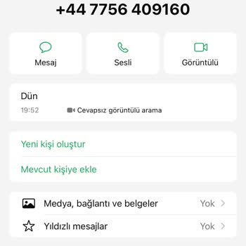 WhatsApp Yabancı Ülke Arama