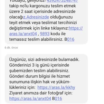 Aras Kargo Kargomu Eve Teslim Etmedi
