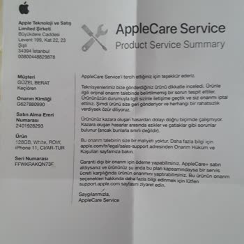FTZ AVM İPhone 11 Şikayet
