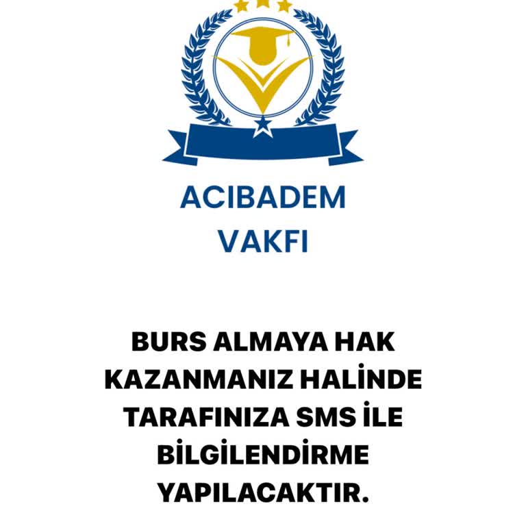 Acıbadem Vakfı Geri Ödemesiz Burs