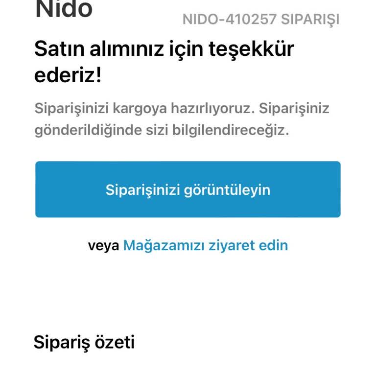 Nido (Nido.com.tr) Parayı Ödedim Fakat Site Bilgi Vermiyor Ne De Ürünü Kargoluyor!