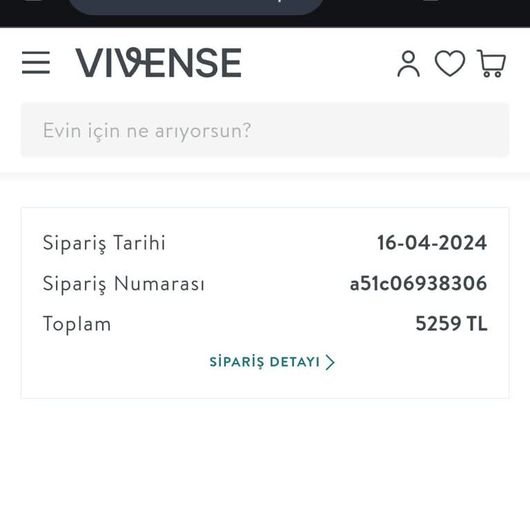 Vivense.com'dan Aldığım Ürünü Göndermediler