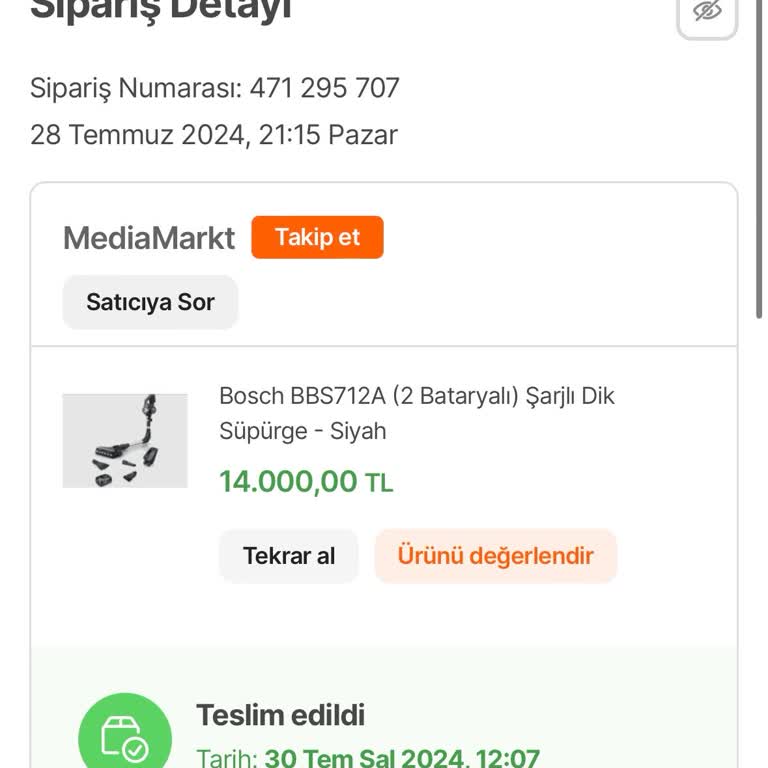Hepsiburada Taksitli Aldım Peşin Aldılar