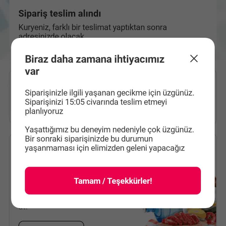 Yemeksepeti Sipariş Gecikmesi Ve İletişim Eksikliği