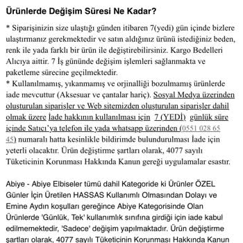 Emine Aydın Mağazası İade Anlaşmazlığı