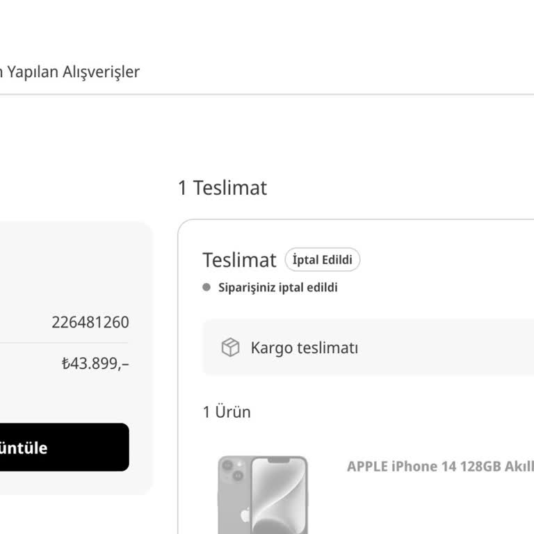 Media Markt Sipariş İptali Ertesinde Parayı Geri Göndermiyor