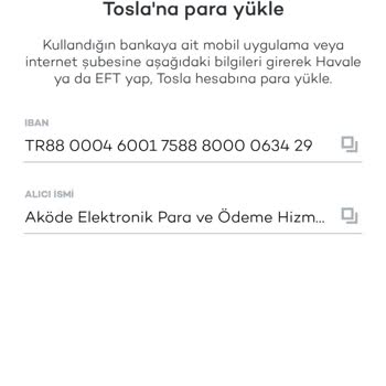 Tosla Hesaba Param Gelmiyor