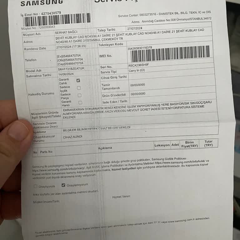 Samsung Flip Z5'te Sürekli Ekran Ve Şarj Sorunları