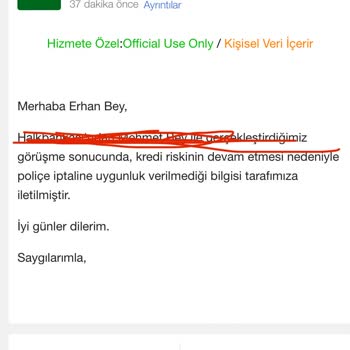 Fiba Sigorta Cayma Hakkımı Kullanamıyorum