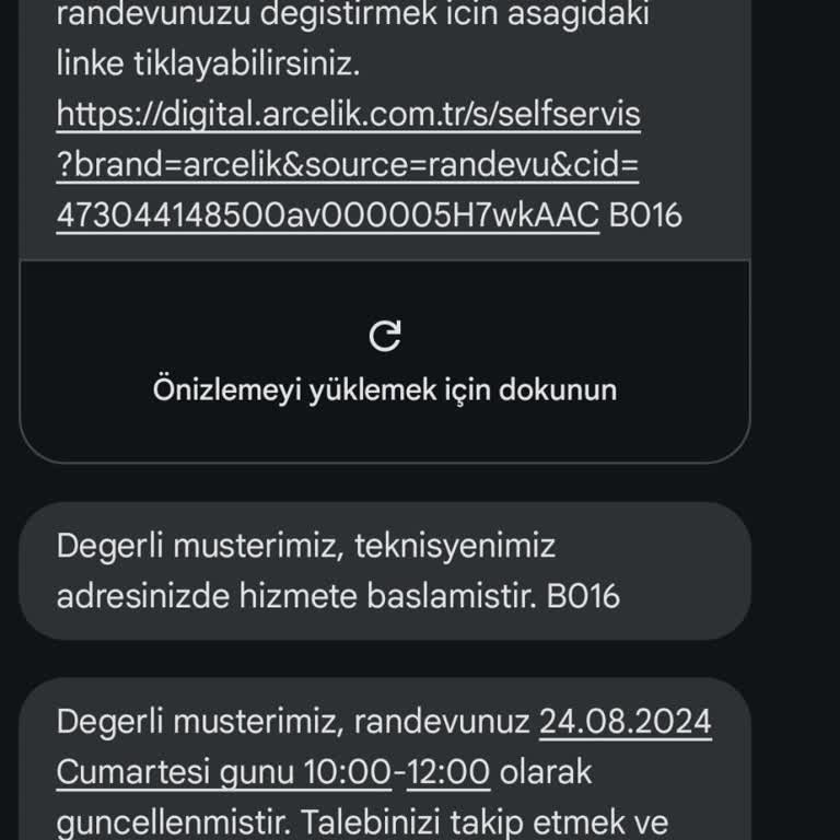Arçelik Servis Randevularında Sürekli Erteleme Ve İlgisizlik