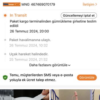 Temu Türkiye Gümrük Sorunu 26 Temmuzdan Bu Yana Gümrükte Daha Çıkmadı