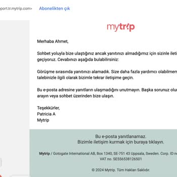 Pegasus Para İadesini Yapmıyor