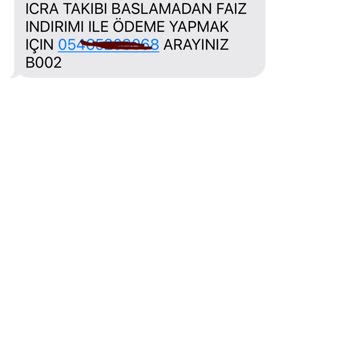UCKOCLAR HK (SMS) Haksız İcra Tehditleri Ve Kişisel Veri İhlali