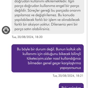 Dyson Garanti Süresinde Destek Verilmeyen Parça