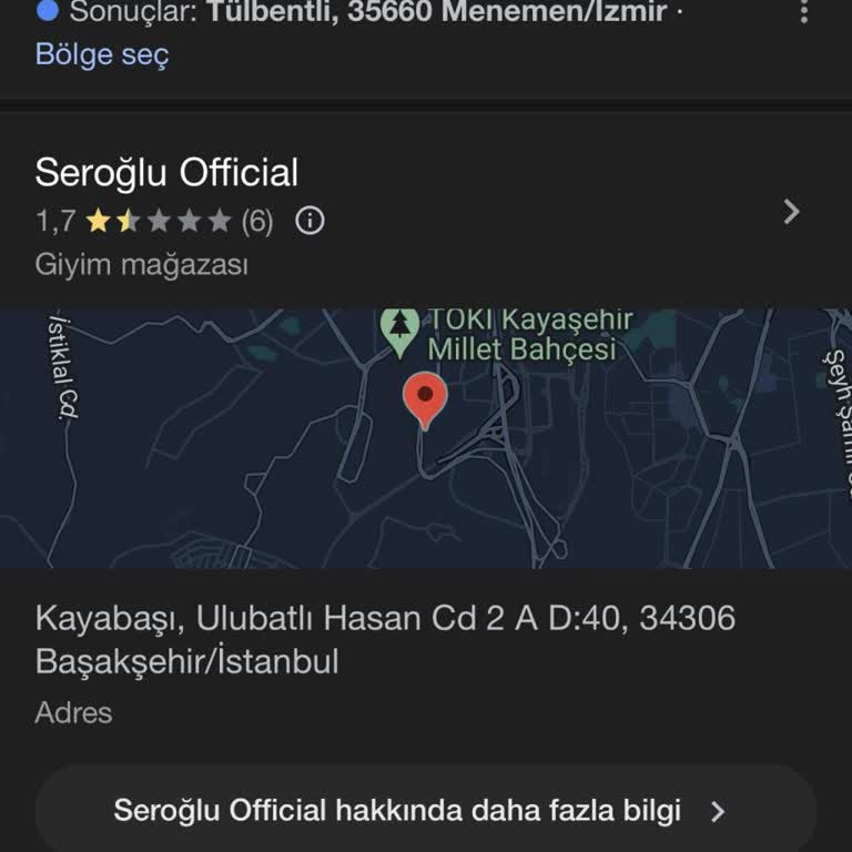 Seroğlu Official Seroğlu Butik'ten İade Sorunu Ve Fatura Eksikliği