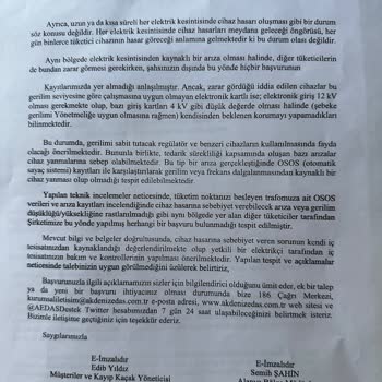 Akdeniz Elektrik Dağıtım Elektrik Kesintisi Ve Yüksek Gerilim Mağduriyeti