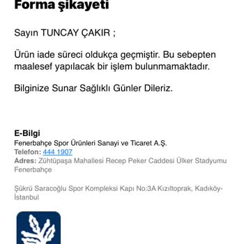 Fenerium Mağazası Kalitesiz Forma Satışı