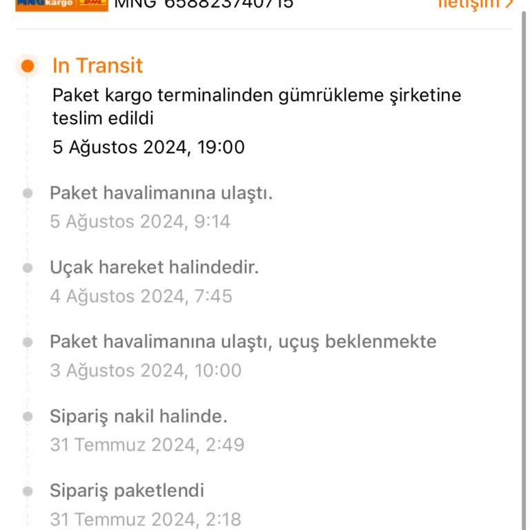 Temu Siparişim MNG Kargo'ya Teslim Edilmiyor
