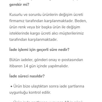 Saklı Butik Ürünü İade Ettim Para İadesi İstiyorum