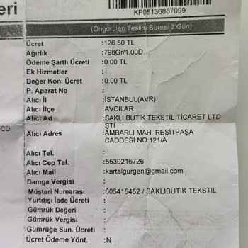 Saklı Butik Ürünü İade Ettim Para İadesi İstiyorum
