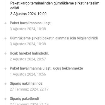 Temu Kargom Yaklaşık 1 Aydır Gelmiyor