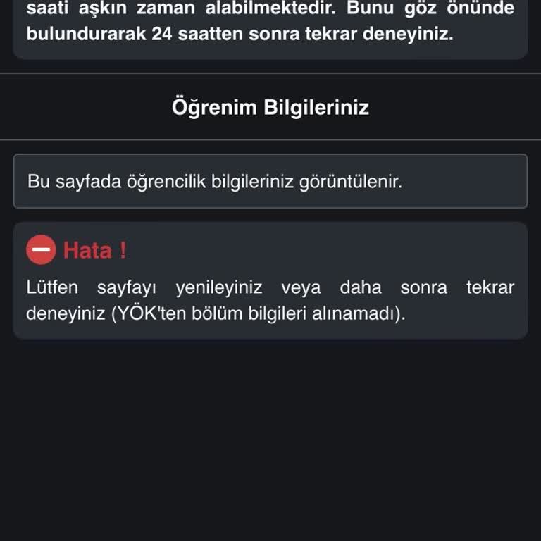 Kredi ve Yurtlar Kurumu Yurt Başvurusu Yapılamıyor