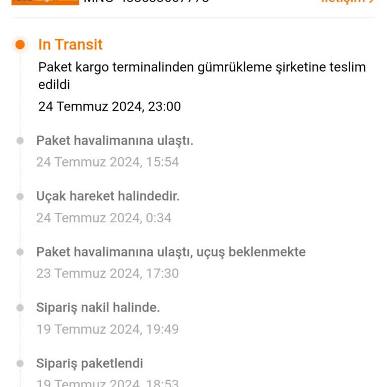 Tamu Gönderimli MNG Kargo Teslim Li Şikayet