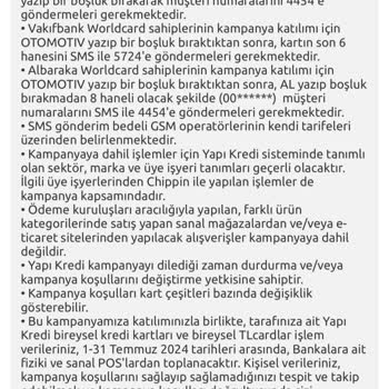 Yapı Kredi World Kampanyasında Puan Yükleme Sorunu