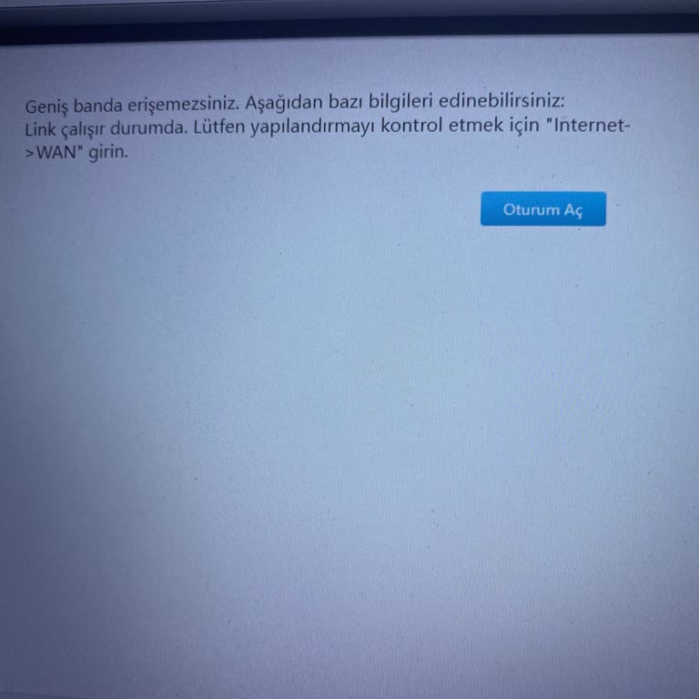 Superonline Geniş Banda Erişemezsiniz Hatası Ve Sorumluluk Alınmaması