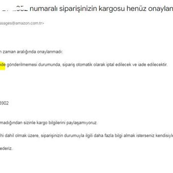Amazon'da Sipariş Sorunu: 13 Gün Boyunca Param Kullanıldı