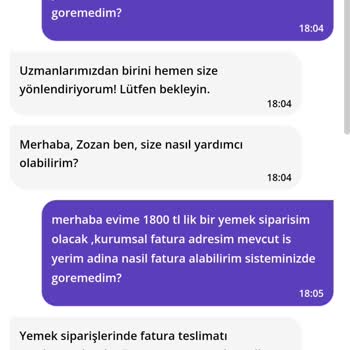 Getir Canlı Destek Uzmanı Fatura Bilgisizliği, İletişimsizliği